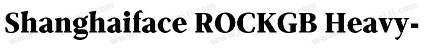 Shanghaiface ROCKGB Heavy字体转换